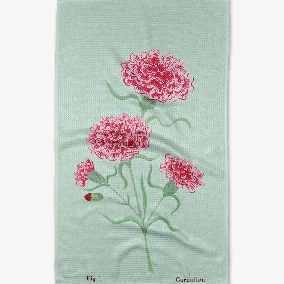 Geometry January Carnation Tea Towel