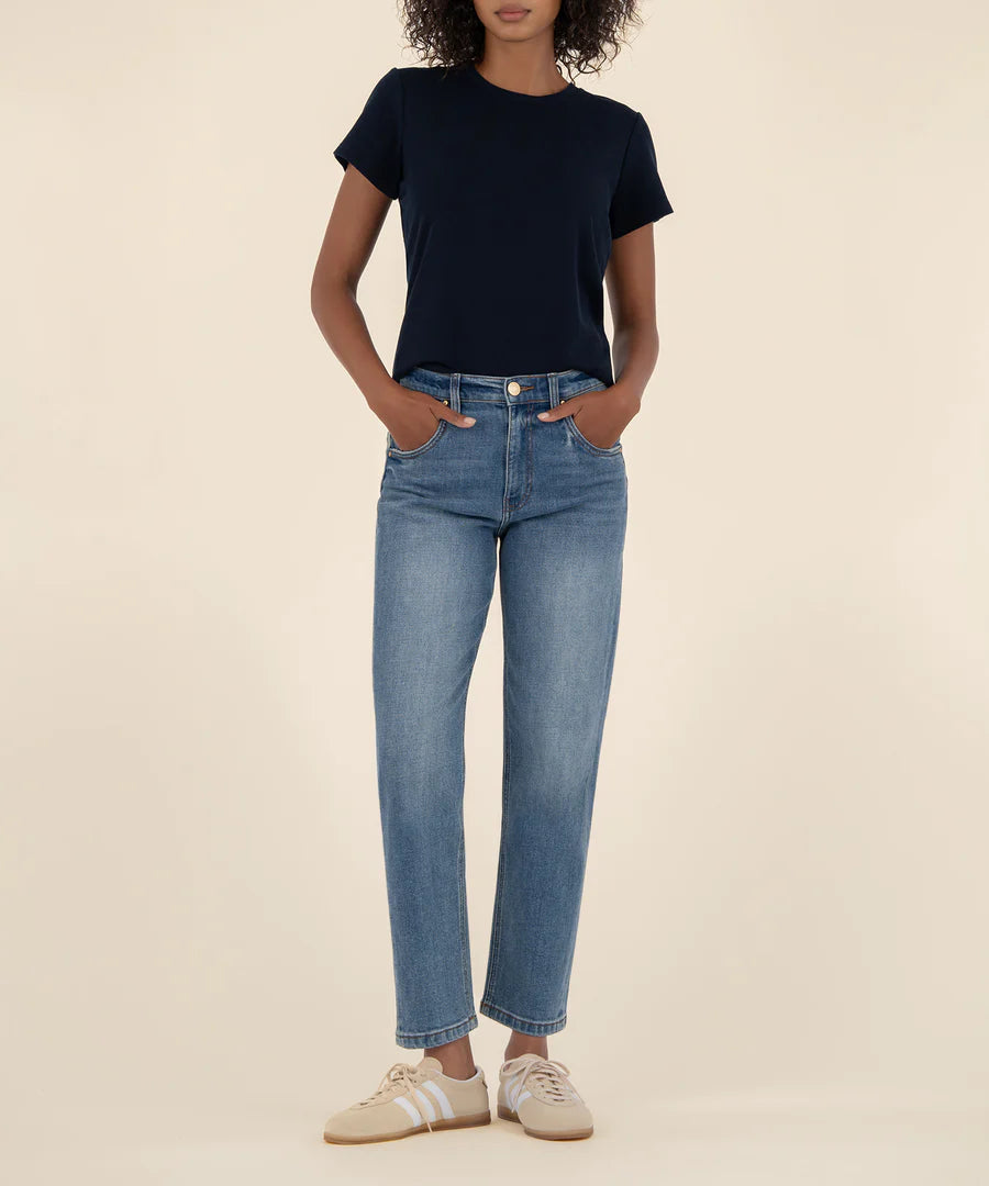 Kut From The Kloth Kit High Rise Baggy Ankle Straight Leg