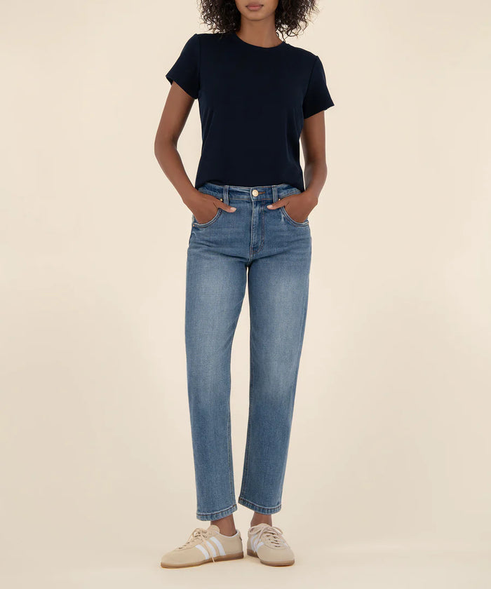 Kut From The Kloth Kit High Rise Baggy Ankle Straight Leg