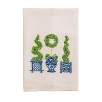 Painted Three Topiary Towel