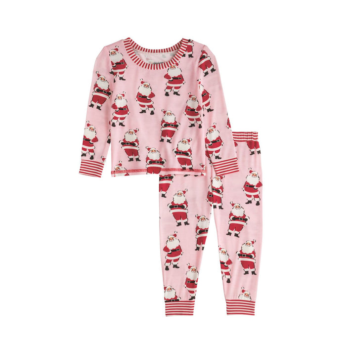 Pink Glow Santa Pj Set