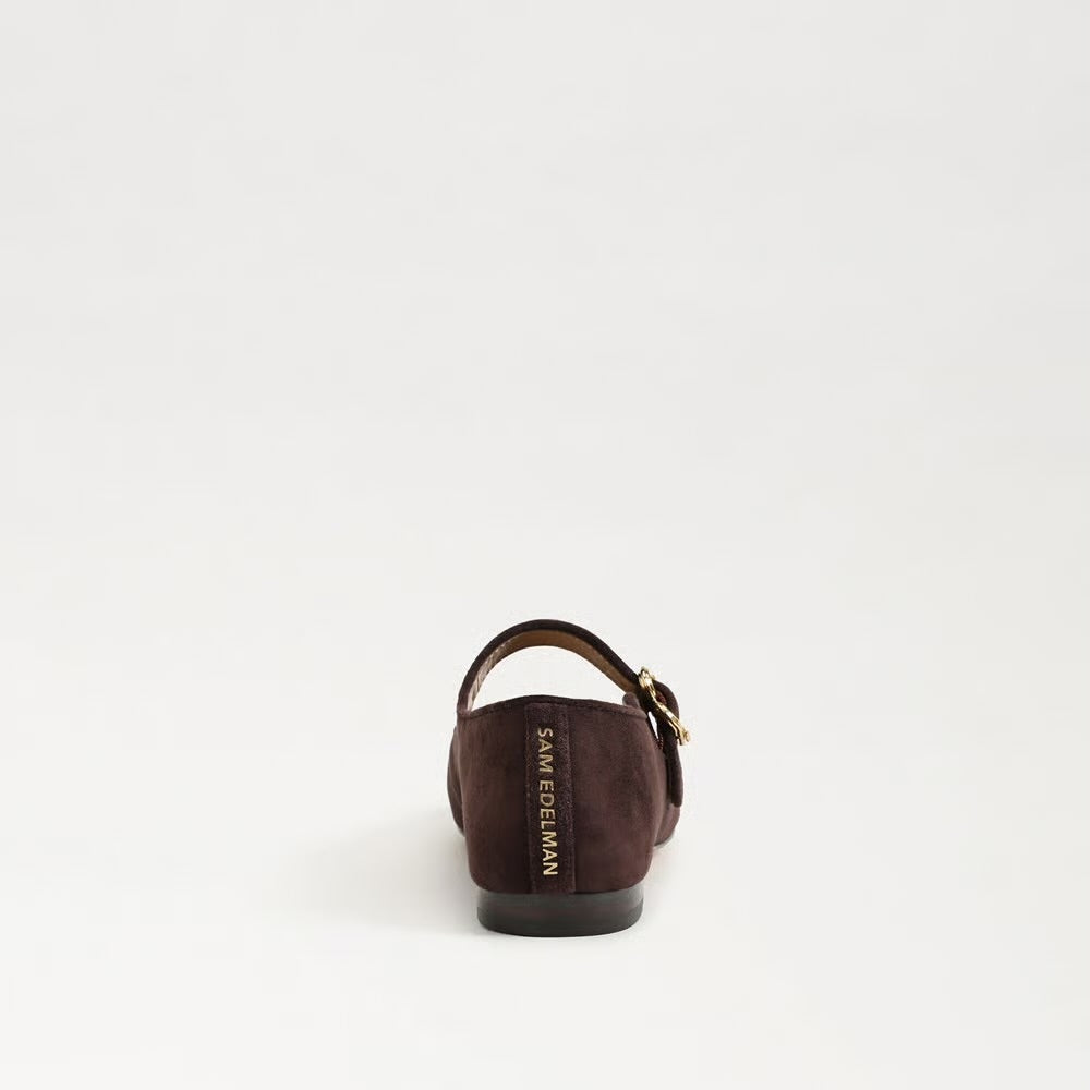 Sam Edelman Michaela Mary Jane Flat, Chocolate Suede