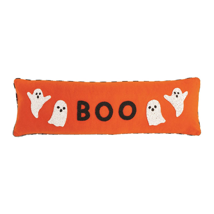 Boo Long Beaded Pillow