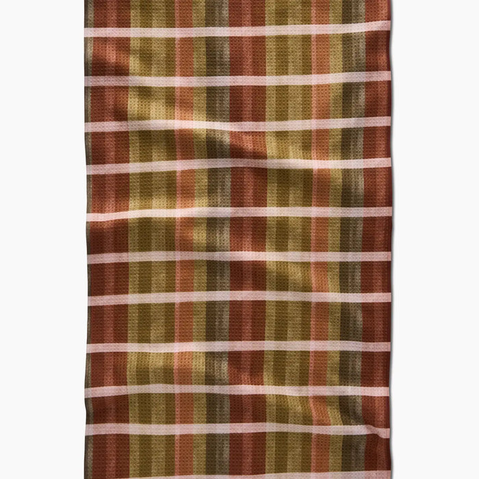 Geometry Fall Harvest Stripes Tea Towel