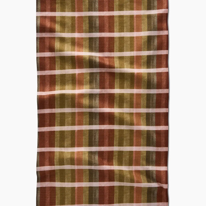 Geometry Fall Harvest Stripes Tea Towel