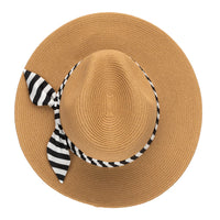 Gidget Ultrabraid Fedora- White/ Black