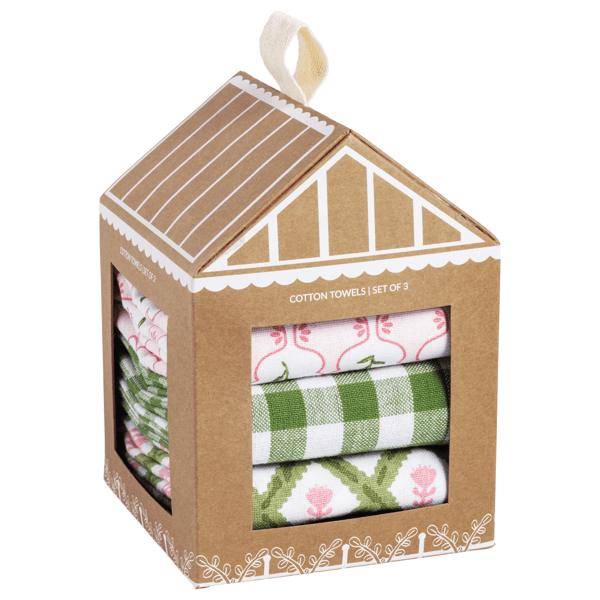 Pink Greenhouse Towel Set