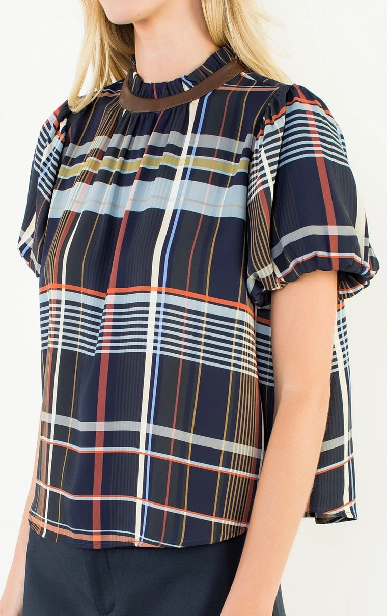 Jules Plaid Top By THML