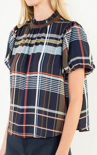 Jules Plaid Top By THML