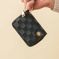 Zip Around Wallet - Check Black