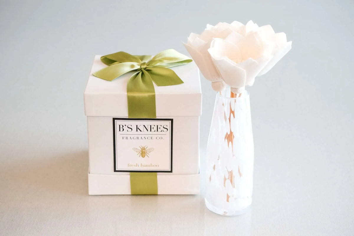 B’s Knees White Confetti Diffuser - Fresh Bamboo
