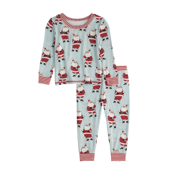 Blue Glow Santa Pj Set