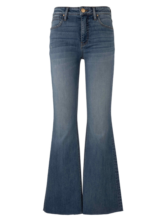 Kut from the Kloth Stella High Rise Fab Flare w/ Raw Hem