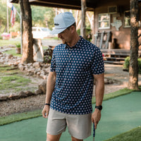 Burlebo Performance Polo - Texas Vintage (Navy)
