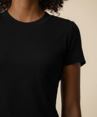 Kut From The Kloth Langley Short Sleeve Rib Top