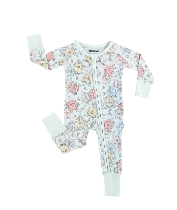 Boosh Baby Blue Pastel Floral Zippy