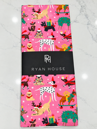 Ryan House Pupmas Holiday Tea Towel