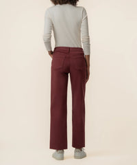 Kut From the Kloth Charlotte High Rise Wide Leg in Claret