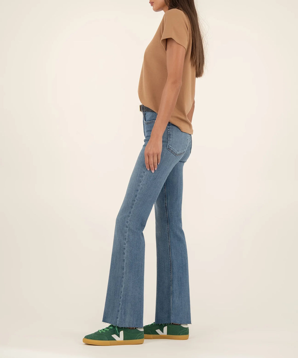 Kut from the Kloth Stella High Rise Fab Flare w/ Raw Hem
