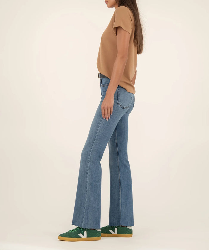 Kut from the Kloth Stella High Rise Fab Flare w/ Raw Hem