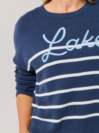 "Lake" Relaxed Fit Sweater Navy