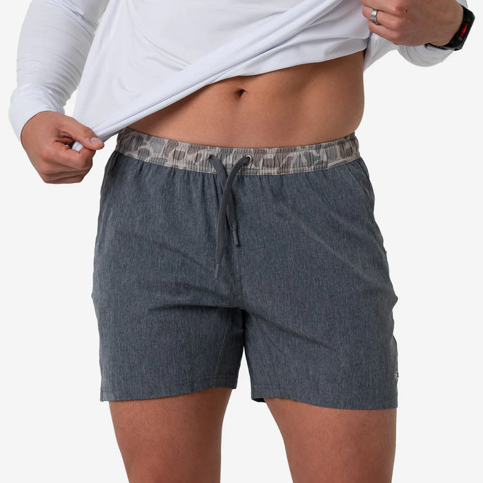 Burlebo Athletic Shorts In Grizzly Gray W/ Deer Camo Liner