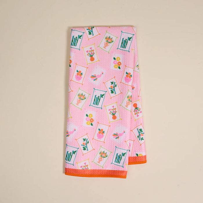 Mahj Time Waffle Tea Towel