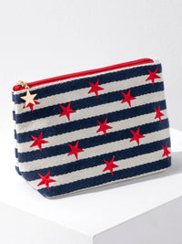 Morgan Stars Large Zip Pouch