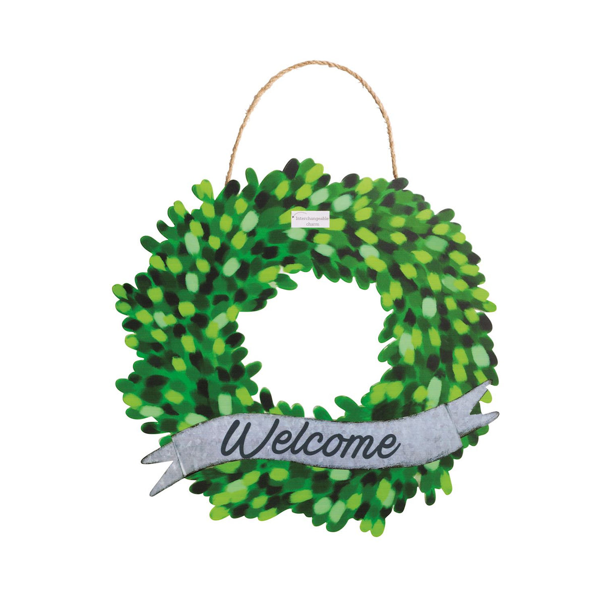 Welcome Tin Wreath