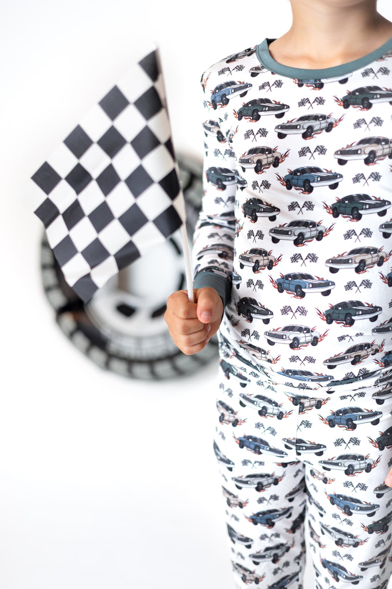 Boosh Baby Boys Car Pajama Two Piece