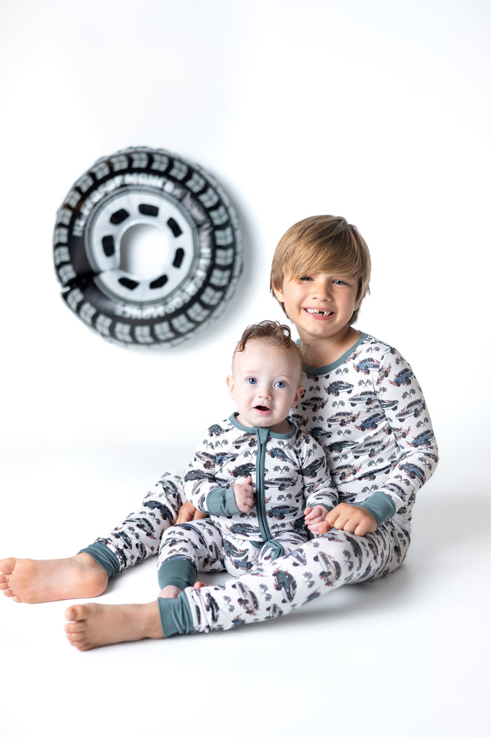 Boosh Baby Boys Cars Pajama Zipper Sleeper