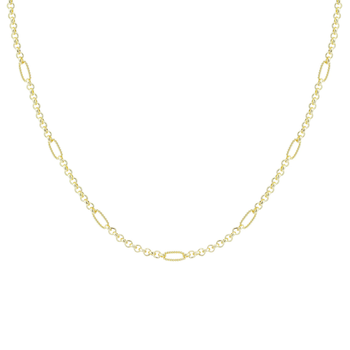 Eclipse Chain Layering Necklace Gold
