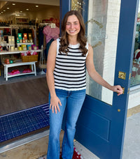 Iris Stripe Sweater Tank