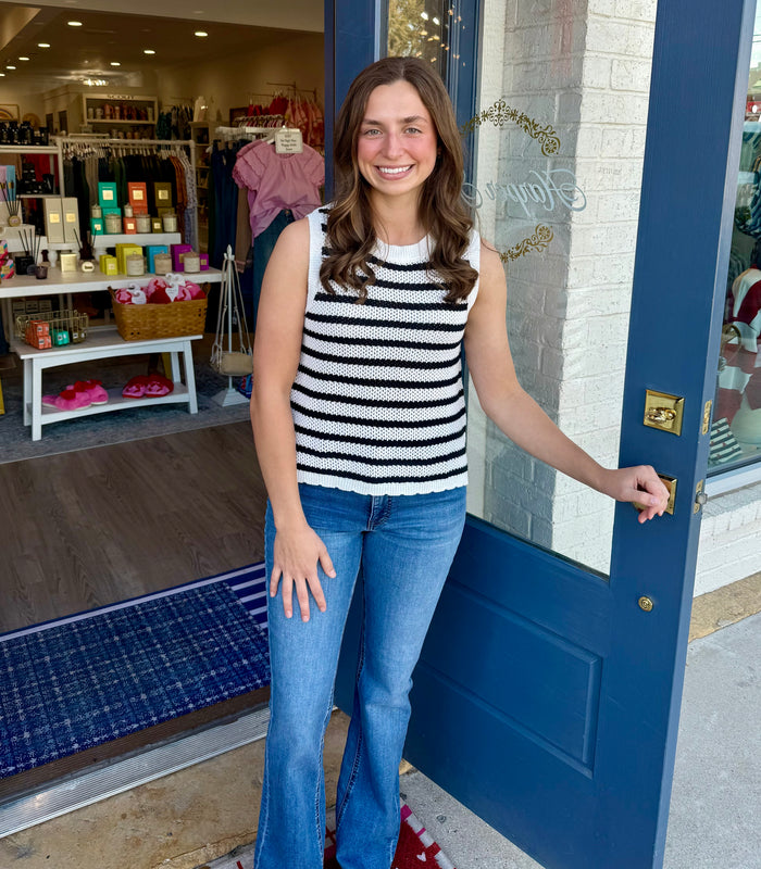 Iris Stripe Sweater Tank