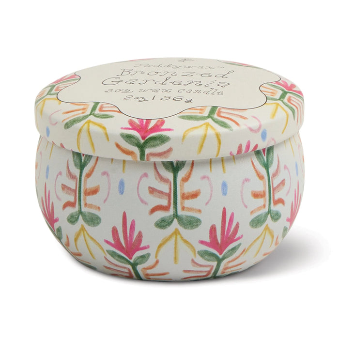 Paddywax Bronzed Gardenia Tulip 2oz Printed Tin
