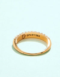 Spartina Tarnish Free Water Resistant Sparkling Avondale Crystal Ring