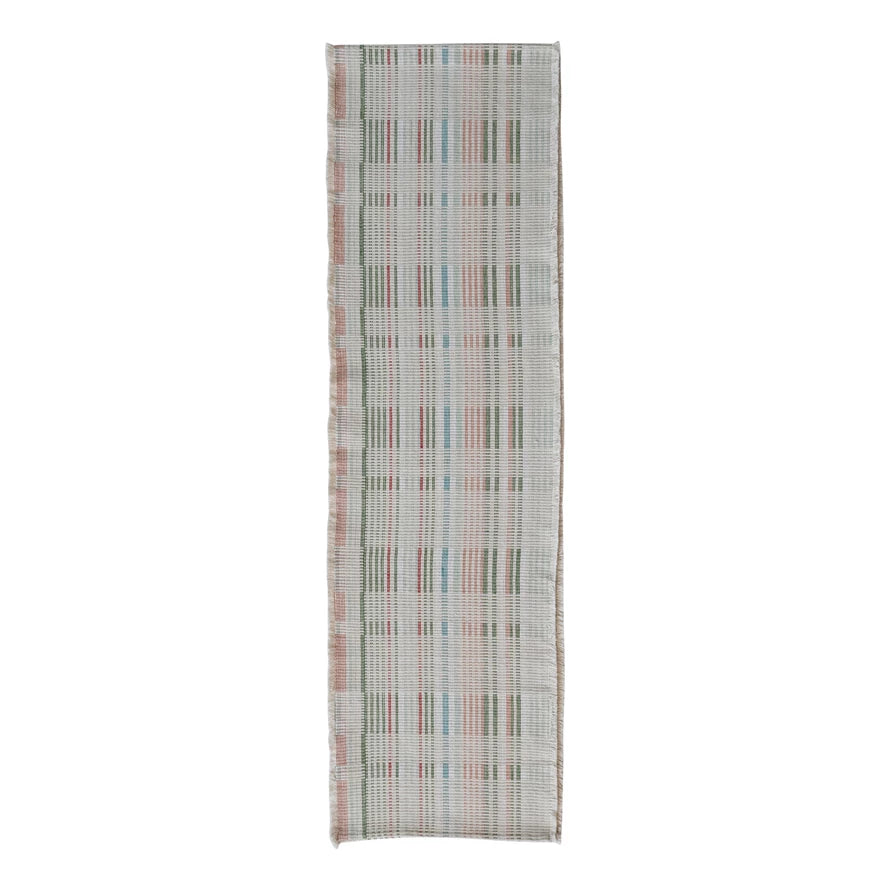 Plaid Cotton Table Runner
