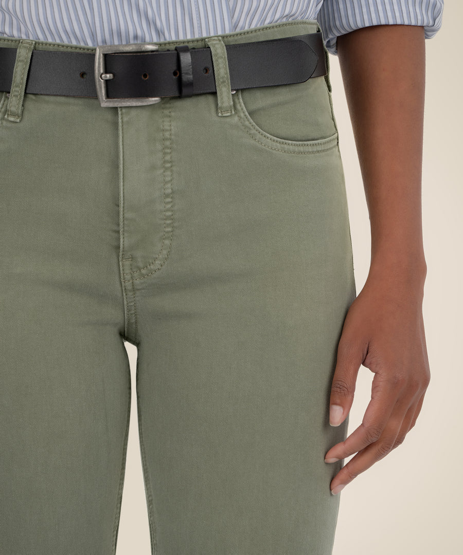 Kut from the Kloth Olive ‘Kelsey’ High Rise Flare Leg