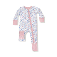 Angel Dear Charlotte Floral 2 Way Zipper Romper