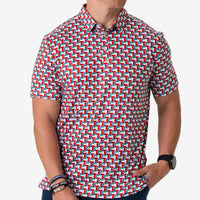 Burlebo Performance Polo - Texas Flag
