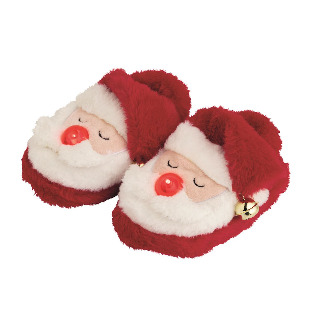 Santa Light-Up Christmas Slippers