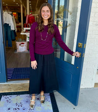 Kut from the Kloth Noelie Top - Berry