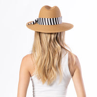 Gidget Ultrabraid Fedora- White/ Black