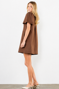 Camden Brown Suede Dress by THML