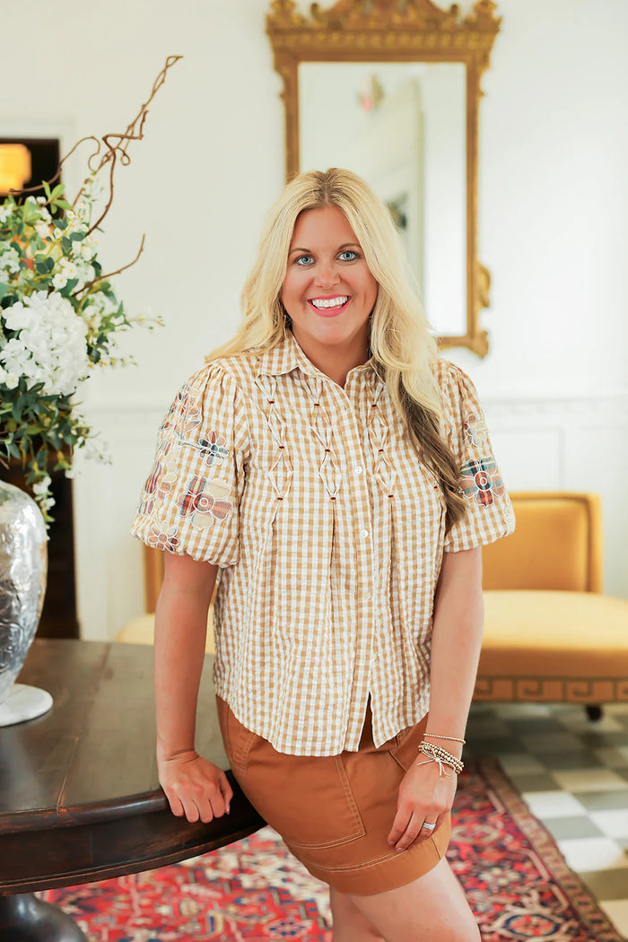 Oh My Stars The Brinley Top- Tan