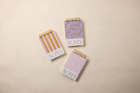Large Chunky Notepad Lilac + Ochre Stripes
