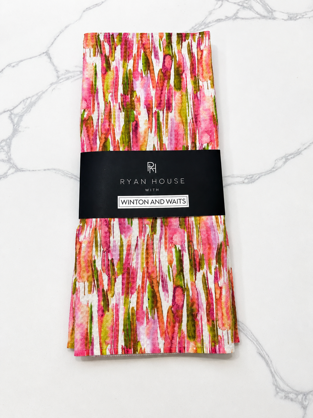 Ryan House Pastel Brush Stokes Tea Towel