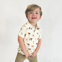 Longhorn Short Sleeve Polo Shirt