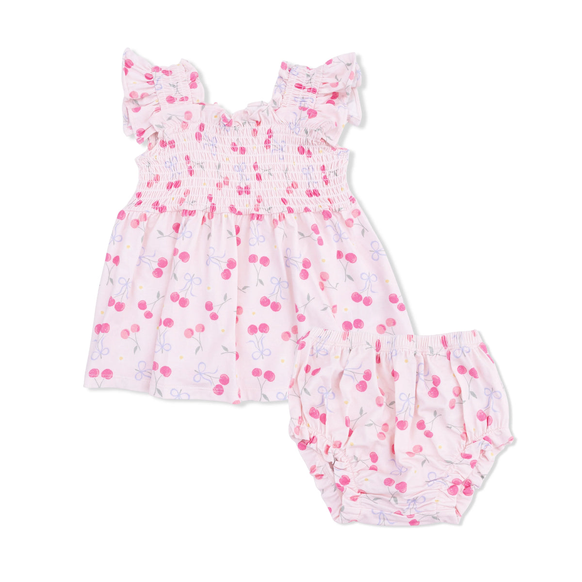 Angel Dear Sweet Bow Cherries Baby Dress Set