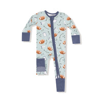 Angel Dear Touchdown Time Grey Mist 2 Way Zipper Romper